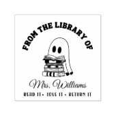 Aus der Bibliothek | Niedliches Ghost-Lehrerbuch Permastempel (Design)