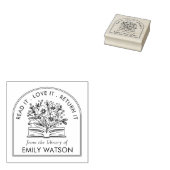 Aus der Bibliothek | Personalisiertes botanisches  Gummistempel (Stempel)