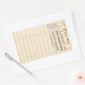 Aus der Bibliothek Rechteckiger Aufkleber (Umschlag)