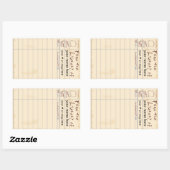 Aus der Bibliothek Rechteckiger Aufkleber (Blatt)