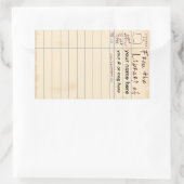 Aus der Bibliothek Rechteckiger Aufkleber (Tasche)