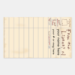 Aus der Bibliothek Rechteckiger Aufkleber