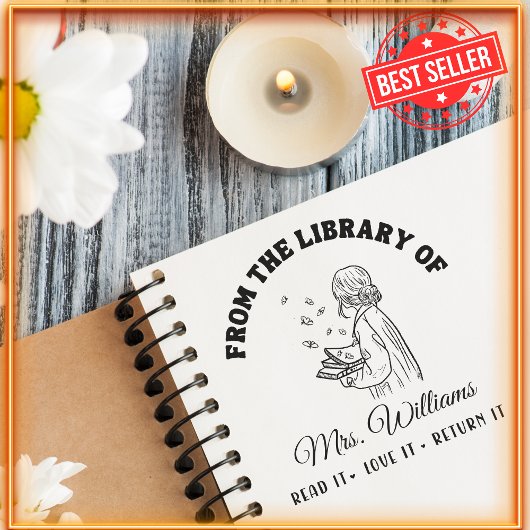 Aus der Bibliothek | Schmetterlinge im Buch, Lehre Permastempel