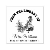 Aus der Bibliothek | Vintages Botanisches Girl Permastempel (Design)
