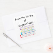 "Aus der Bibliothek von..." Aufkleber (Umschlag)