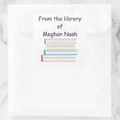 "Aus der Bibliothek von..." Aufkleber (Tasche)