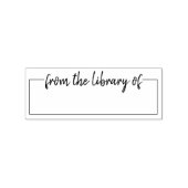 Aus der Bibliothek von & Ex Libris gespült Gummistempel (Stempel)