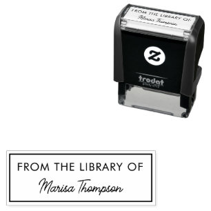 Aus der Bibliothek von Ex Libris Library Book Mode Permastempel