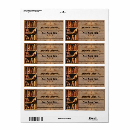 Aus der Bibliothek von (Ihr Name) (Vorne)