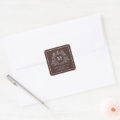 Aus der Bibliothek von Monogramm Bookplate Sticker (Umschlag)