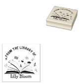Aus der Bibliothek von - Personalisierter Name Gummistempel (Stempel)