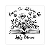 Aus der Bibliothek von - Personalisierter Name Gummistempel (Prägung)