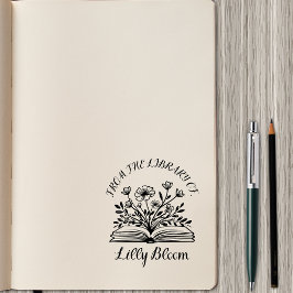 Aus der Bibliothek von - Personalisierter Name Gummistempel