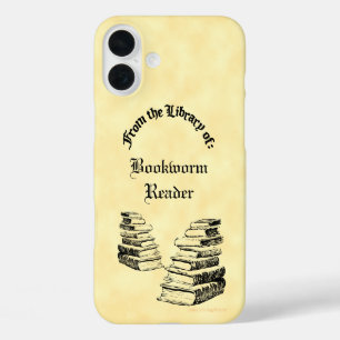 Aus der Bibliothek von Vintage-Alte Bücher Custom iPhone 16 Plus Hülle