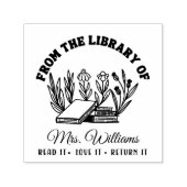 Aus der Bibliothek | Wilde Blume Lehrerbuch Permastempel (Design)