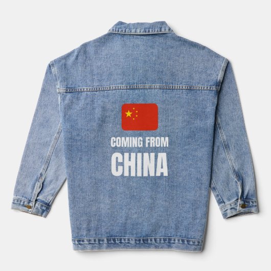 Aus der China kommen Jeansjacke (Rückseite)