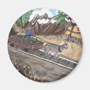 Aus der Dunkelheit und in das Blau heraus Magnet