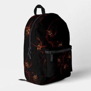 Aus der dunklen Abstrakten Kunst Bedruckter Rucksack