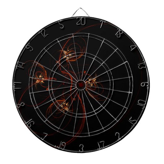 Aus der dunklen Abstrakten Kunst Dartscheibe (vorne)