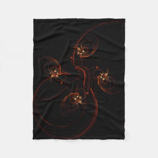 Aus der dunklen Abstrakten Kunst Fleecedecke (Vorderseite)