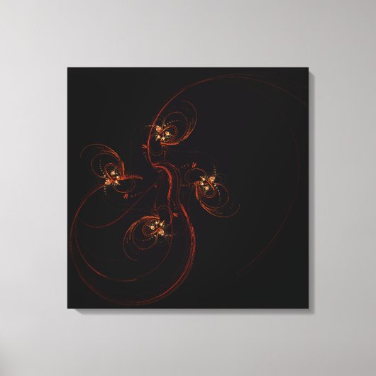 Aus der dunklen Abstrakten Kunst gezackte Leinwand (Vorderseite)