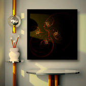 Aus der dunklen Abstrakten Kunst gezackte Leinwand