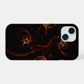 Aus der dunklen Abstrakten Kunst iPhone 15 Hülle (Rückseite (Horizontal))