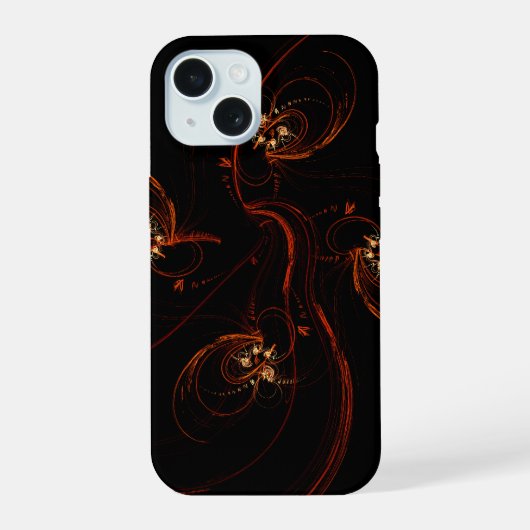 Aus der dunklen Abstrakten Kunst iPhone 15 Hülle (Rückseite)