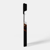 Aus der dunklen Abstrakten Kunst iPhone Hülle (Linke Seite)