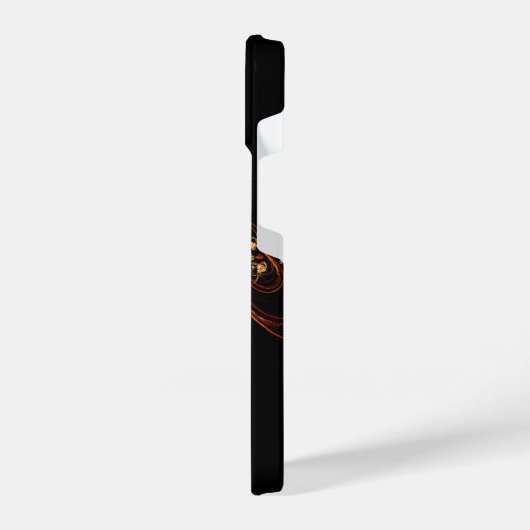 Aus der dunklen Abstrakten Kunst iPhone Hülle (Linke Seite)