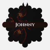 Aus der dunklen Abstrakten Kunst Ornament Karte (Rückseite)