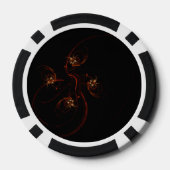 Aus der dunklen Abstrakten Kunst Pokerchips (Rückseite)