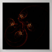 Aus der dunklen Abstrakten Kunst Poster (Vorne)