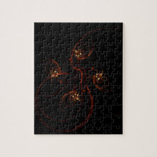 Aus der dunklen Abstrakten Kunst Puzzle