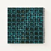 Aus der Ferne sieht man Cyan-Fischskala, eng Schac Notizblock (Rückseite)