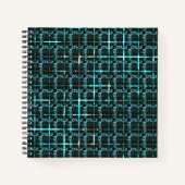 Aus der Ferne sieht man Cyan-Fischskala, eng Schac Notizblock (Vorderseite)