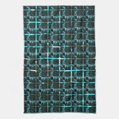 Aus der Ferne sieht man Cyan Fish-Skala, eng Schac Geschirrtuch (Vertikal)