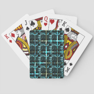 Aus der Ferne sieht man Cyan Fish-Skala, eng Schac Spielkarten