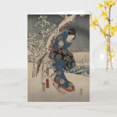 Aus der Geschichte Genjis Karte (Gelbe Blume)