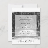 Aus der geschlagenen Pfad Save the Date Karte (Vorderseite)