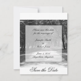 Aus der geschlagenen Pfad Save the Date Karte