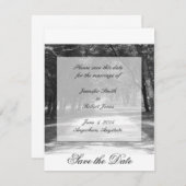 Aus der geschlagenen Pfad Save the Date Karte (Vorne/Hinten)