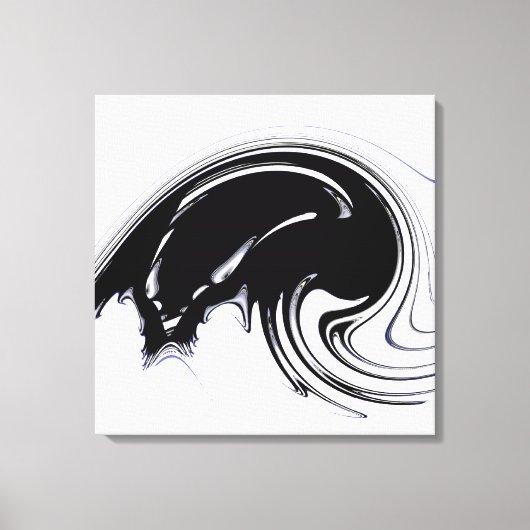 Aus der Kontrolle Fraktal Leinwand gepackt Print (Vorderseite)