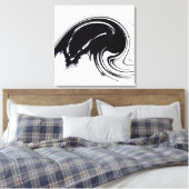 Aus der Kontrolle Fraktal Leinwand gepackt Print (Insitu (Schlafzimmer))