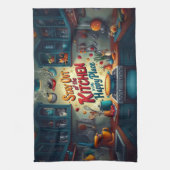 Aus der Küche bleibe - Spaß und lebendiges Handtuc Geschirrtuch (Vertikal)