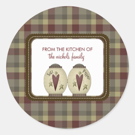 Aus der Küche der Aufkleber (Vorderseite)