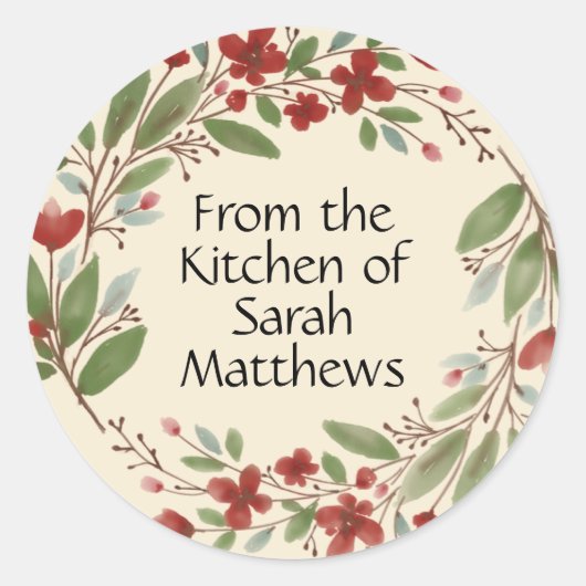 Aus der Küche der Aufkleber (Vorderseite)