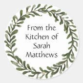 Aus der Küche der Aufkleber (Vorderseite)