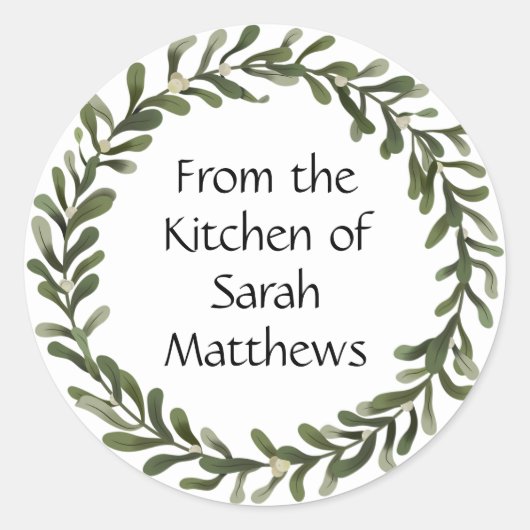 Aus der Küche der Aufkleber (Vorderseite)