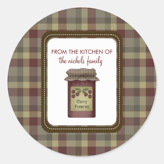 Aus der Küche der Aufkleber (Vorderseite)